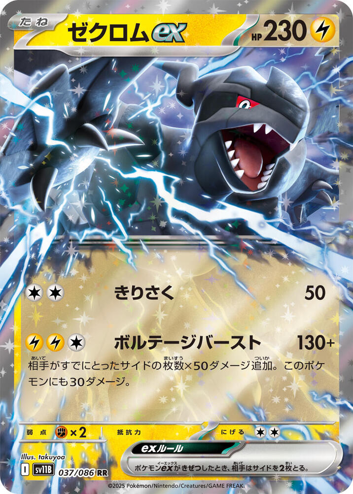 Zekrom ex (Double Rare) — Japanese Black Bolt