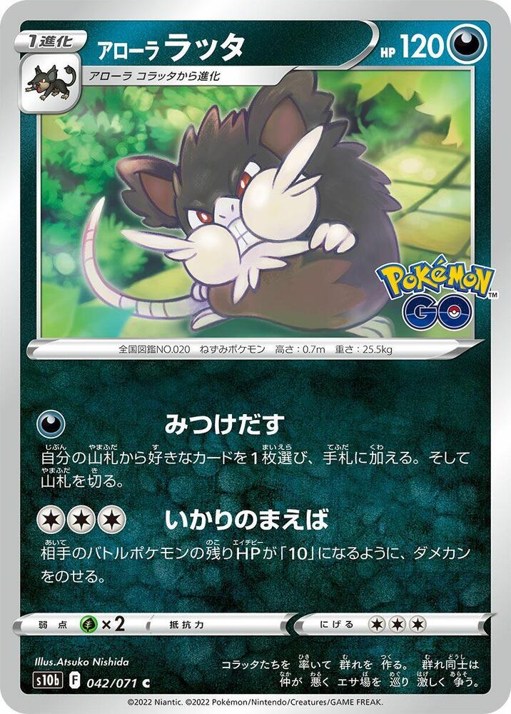Alolan Raticate — Japanese Pokémon GO