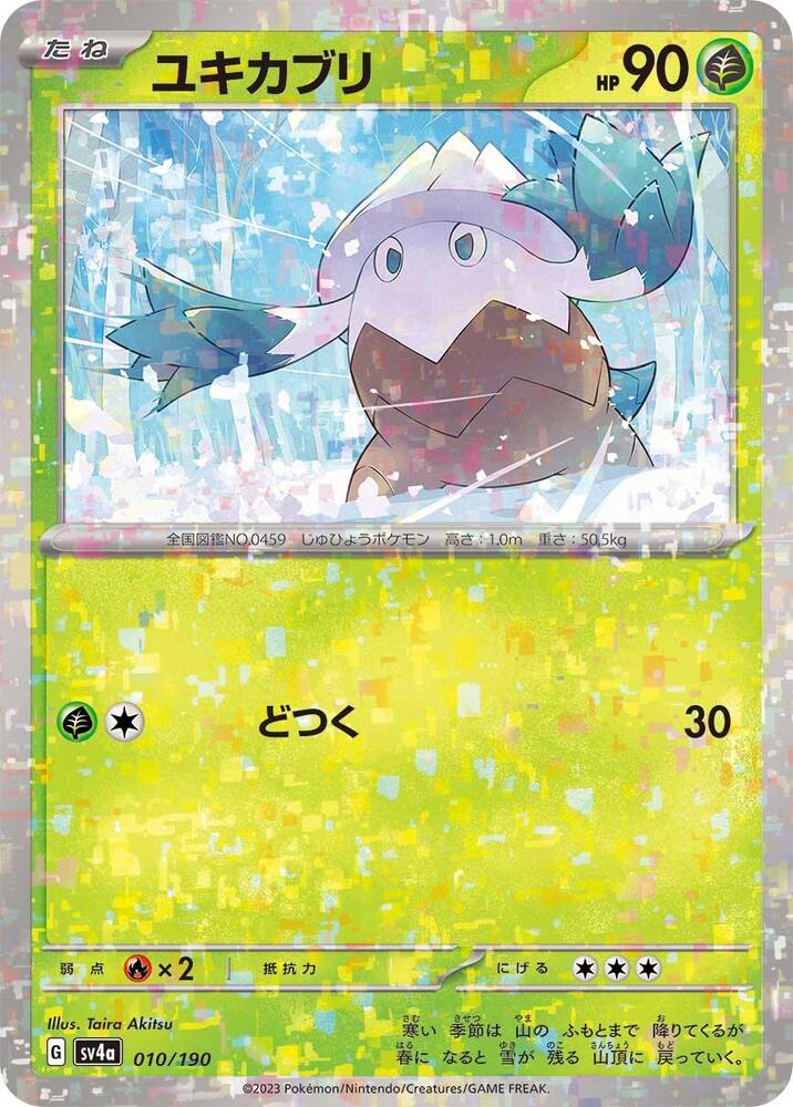 Snover (Mirror Holofoil) — Japanese Shiny Treasure ex
