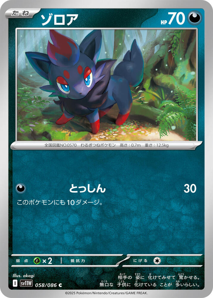 Zorua (Poké Ball Pattern) — Japanese White Flare